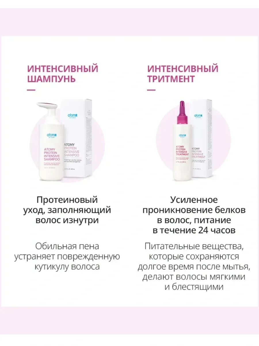 Atomy Атоми Интенсивный Протеиновый шампунь