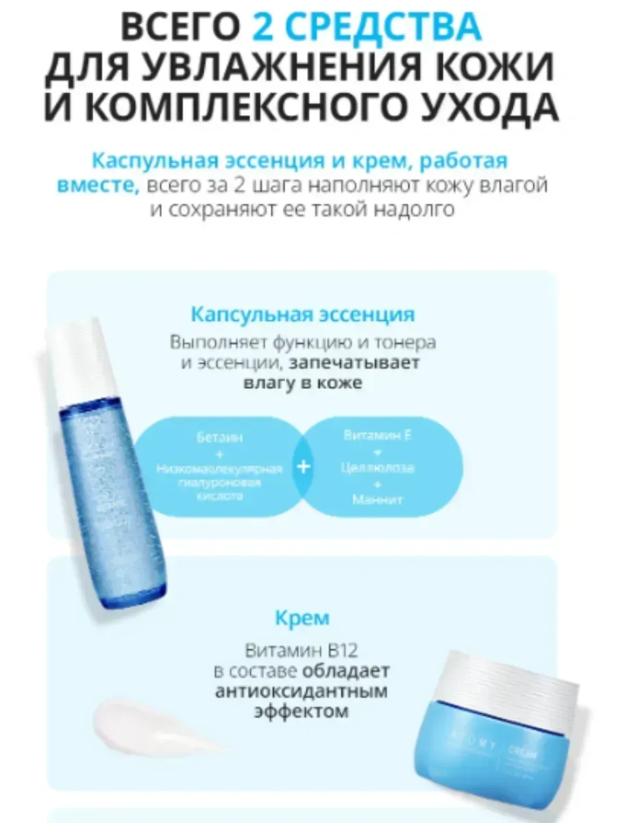 Atomy Набор для ухода за лицом Атоми/Atomy Гидра С