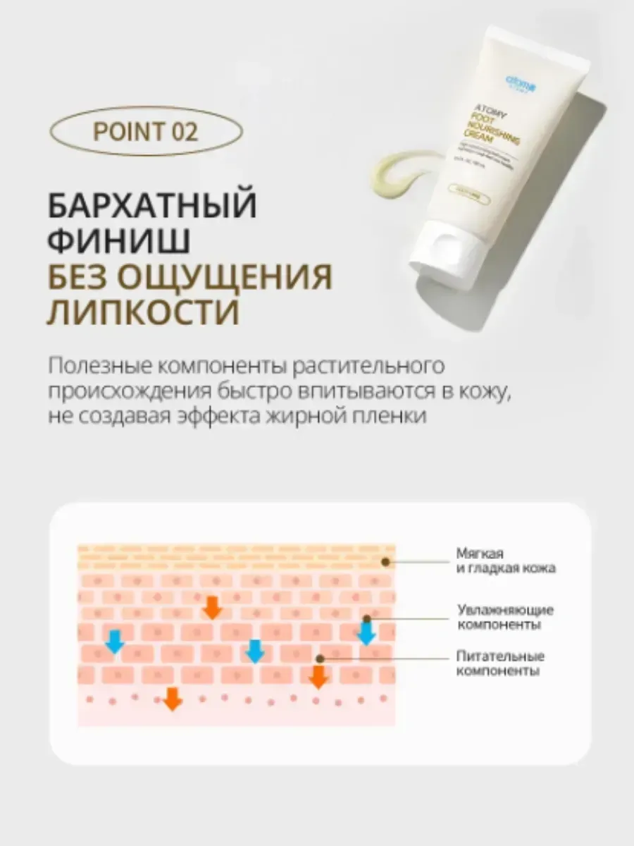 Atomy Атоми Питательный крем для ног