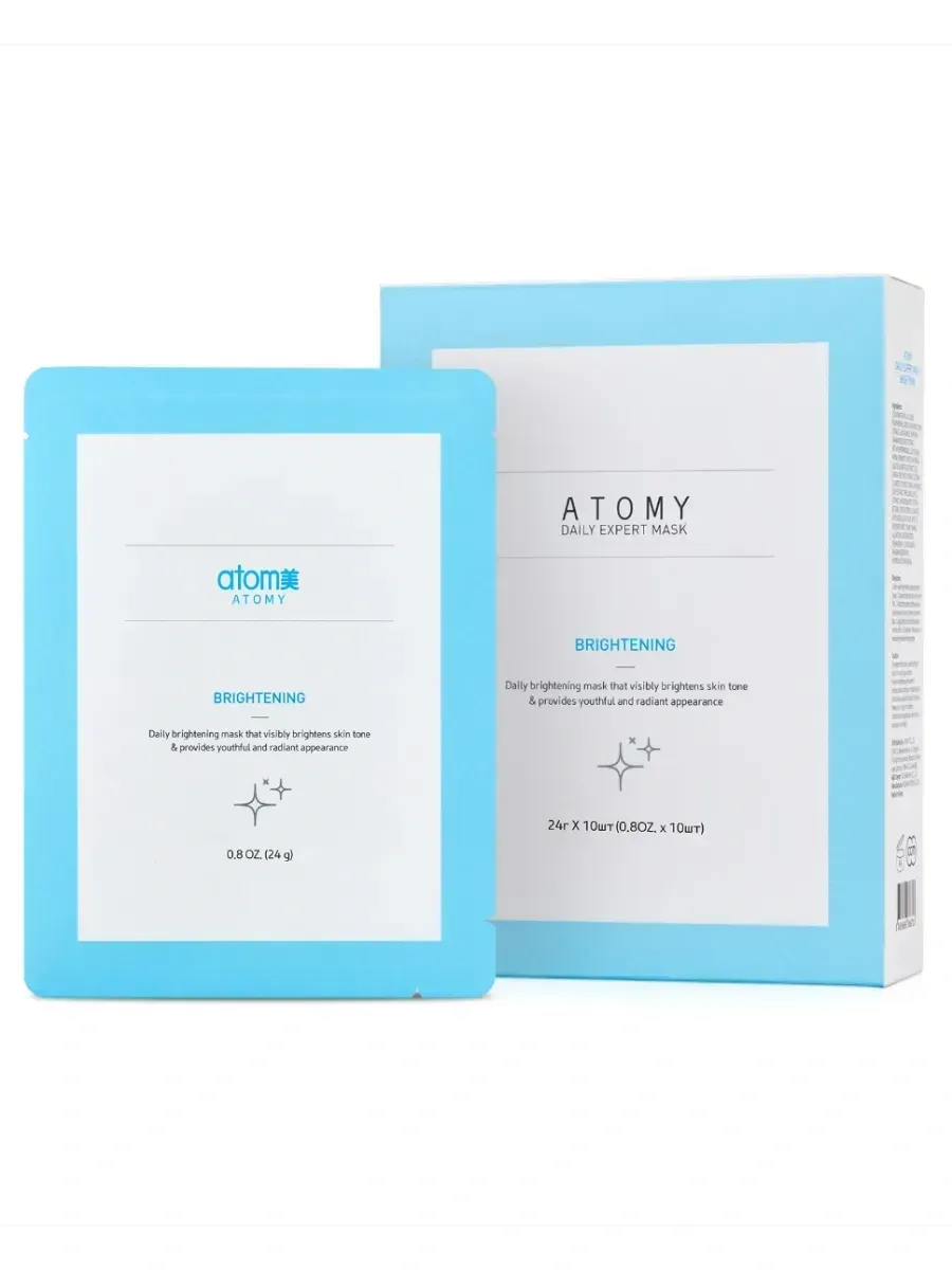 Atomy Атоми Дейли Маска Улучшающая цвет лица, 10 ш
